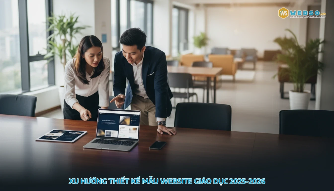 mẫu website giáo dục - Xu hướng thiết kế mẫu website giáo dục 2025-2026