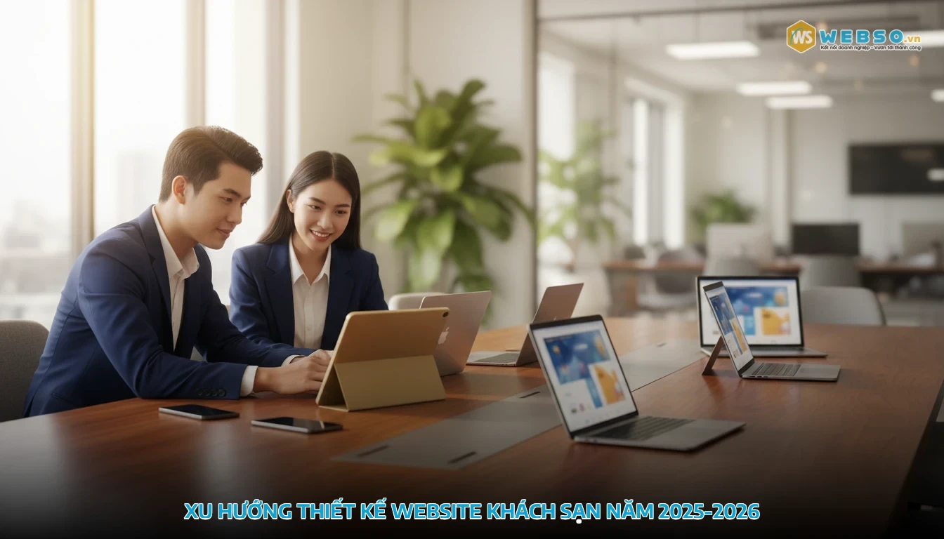 mẫu website khách sạn - Xu Hướng Thiết Kế Website Khách Sạn Năm 2025-2026
