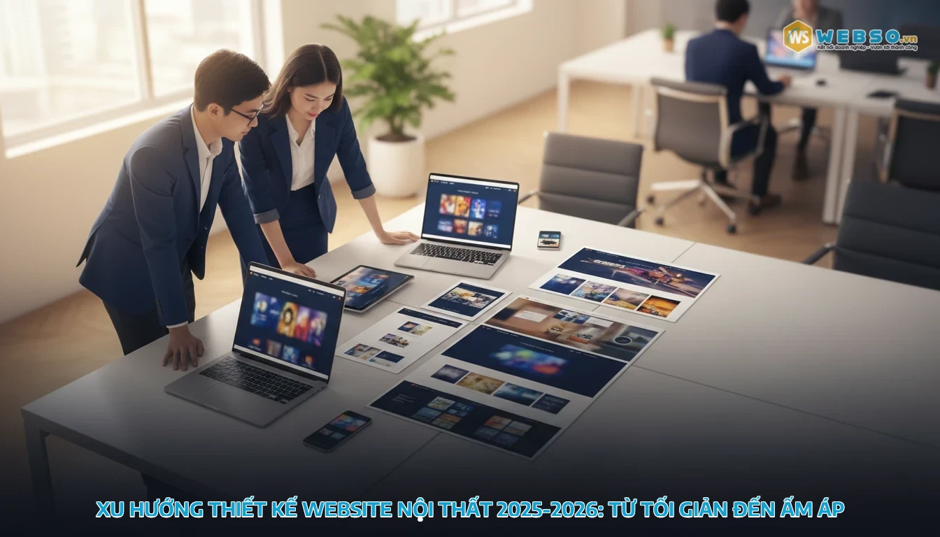 mẫu website nội thất - Xu Hướng Thiết Kế Website Nội Thất 2025-2026: Từ Tối Giản Đến Ấm Áp