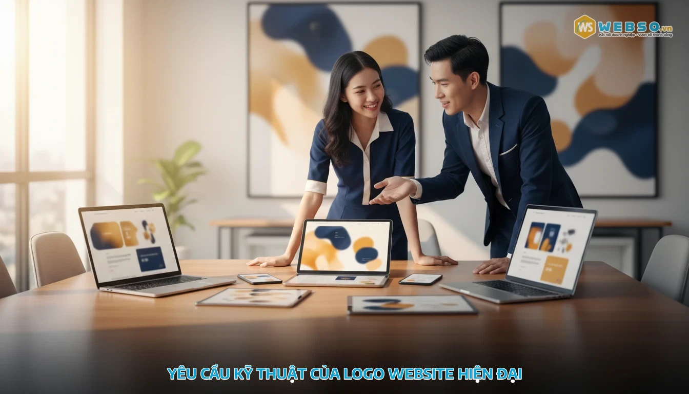 thiết kế logo cho website - Yêu cầu kỹ thuật của logo website hiện đại