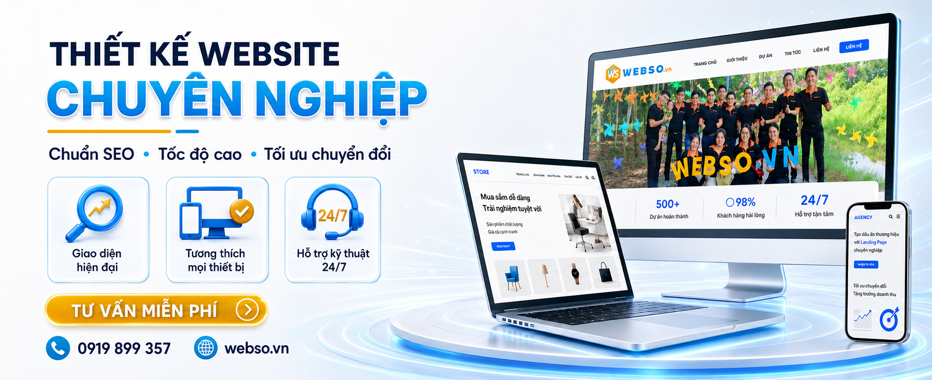 Thiết kế website chuyên nghiệp - Web Số