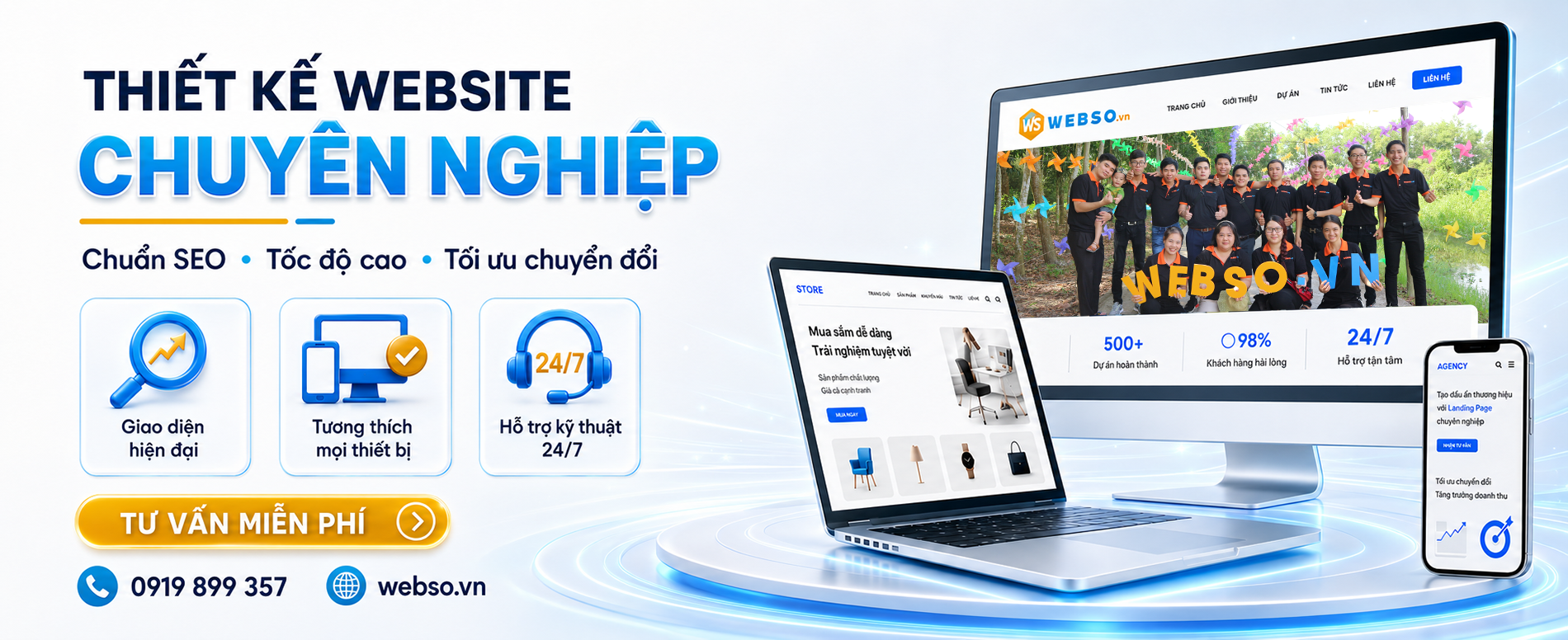 Thiết kế website chuyên nghiệp - Web Số