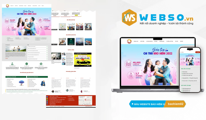 Mẫu Website Bảo Hiểm 02