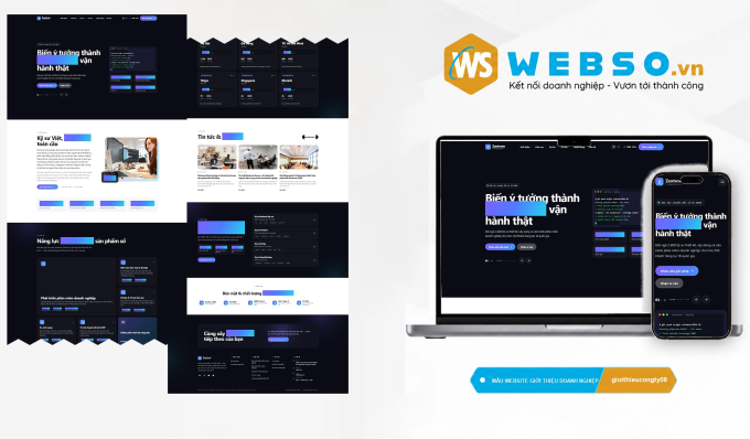 Mẫu website Giới Thiệu Công Ty 08