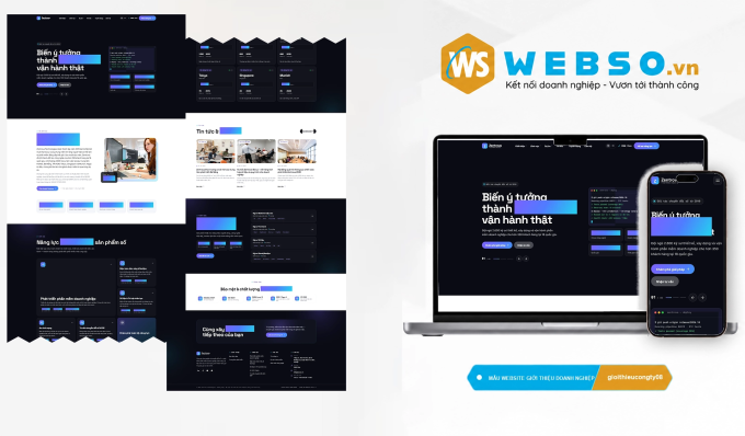 Mẫu website Giới Thiệu Công Ty 08