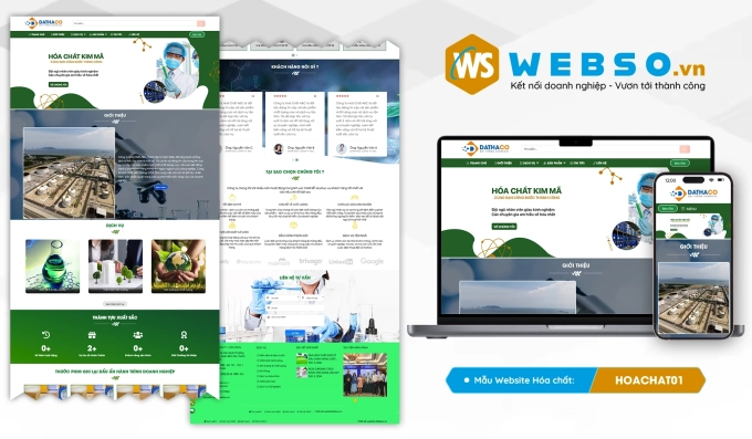 Mẫu website Hóa Chất 01