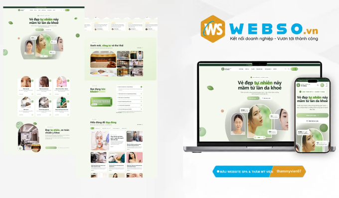 Mẫu website Spa & Thẩm mỹ viện 07