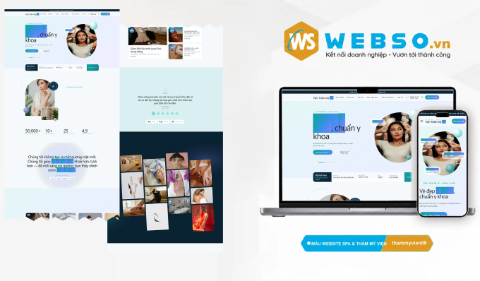 Mẫu website Spa & Thẩm mỹ viện 06