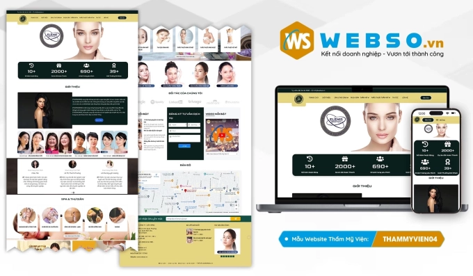 Mẫu website Spa - Thẩm Mỹ Viện 04
