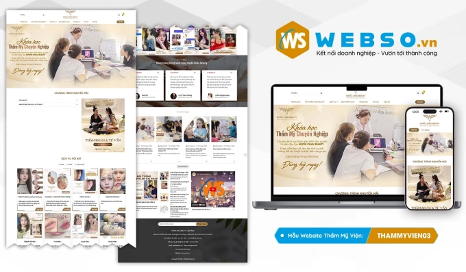 Mẫu website Thẩm Mỹ Viện 03