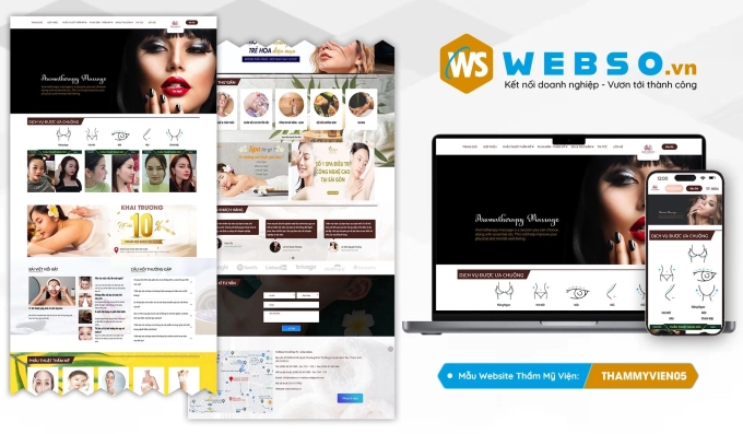 Mẫu website Thẩm Mỹ Viện 05