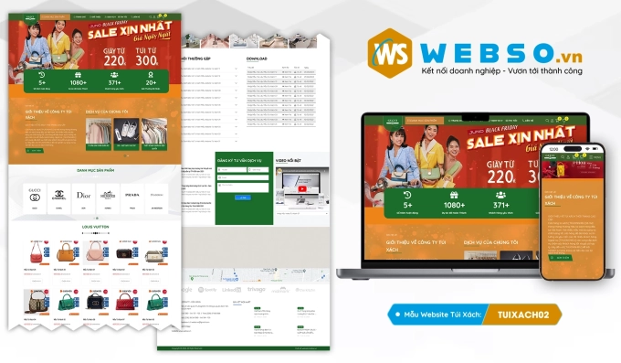 Mẫu website Túi Xách 02