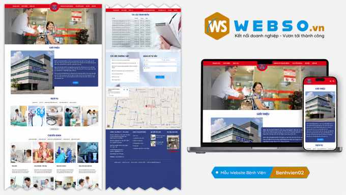 Mẫu website Webiste Giới Thiệu Bệnh Viện 02