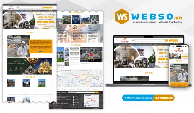 Mẫu website Xây Dựng 02