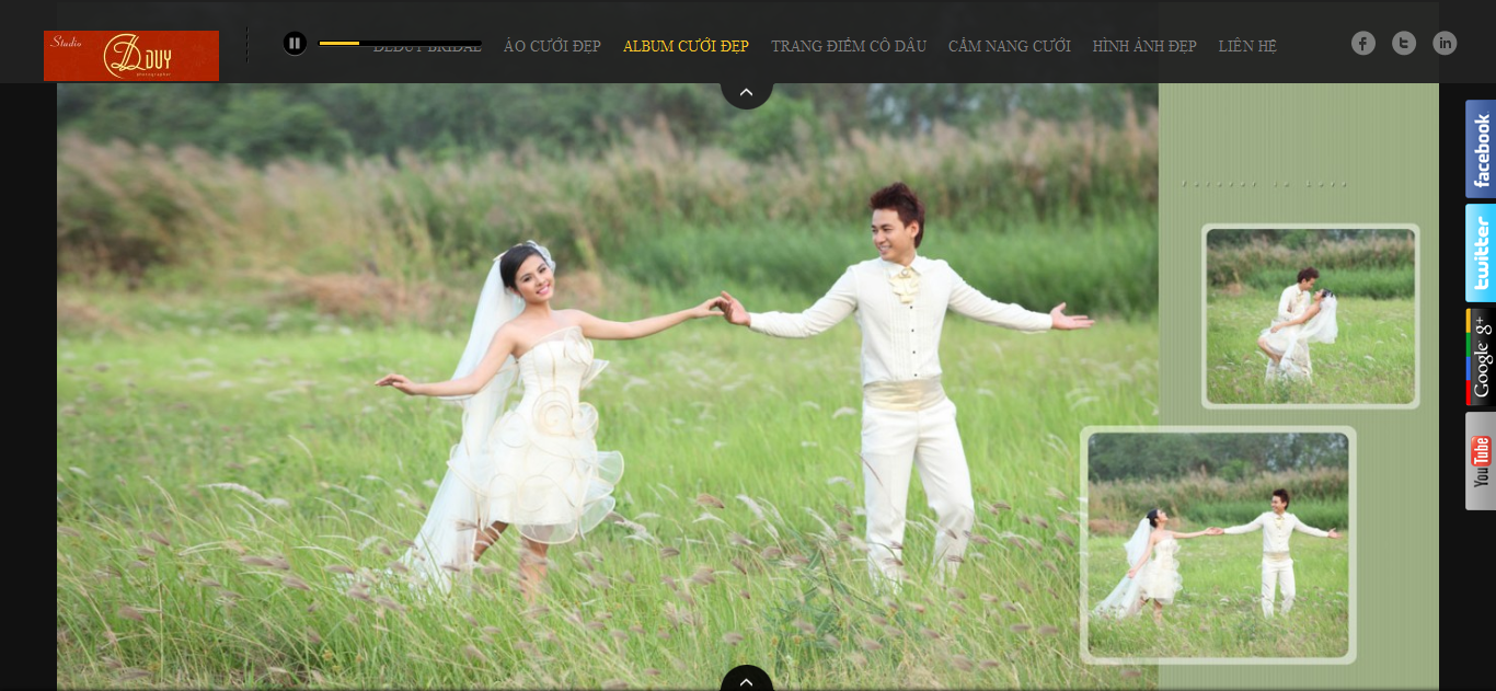 Mẫu website áo cưới 10320