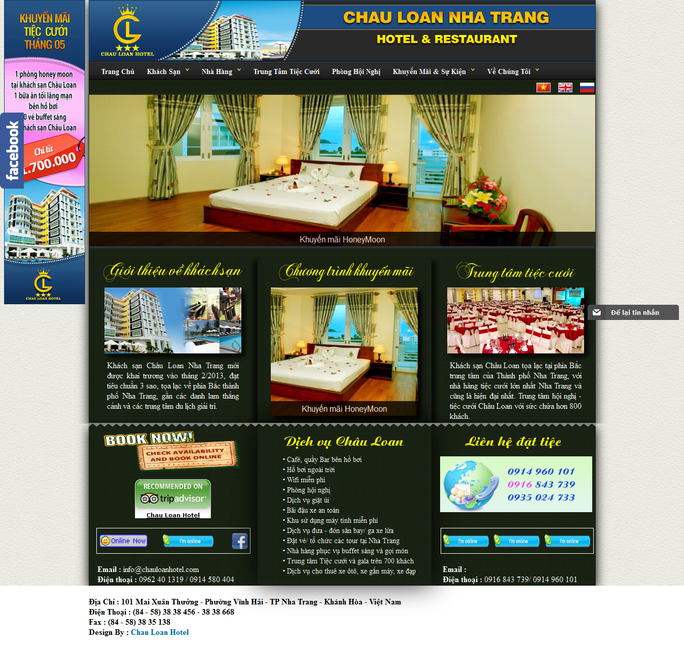Mẫu website giới thiệu khach sạn 10222