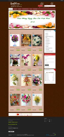 Mẫu website bán hoa 10118