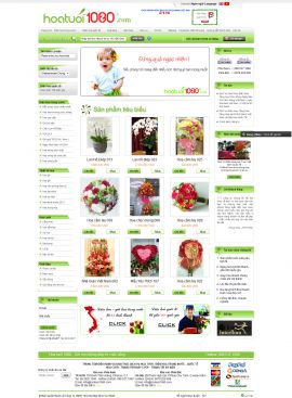 Mẫu website bán hoa 10124