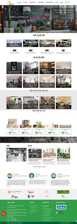 Mẫu website thiết kế nội thất 13511